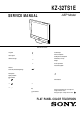 Sony KZ-32TS1E Service Manual