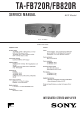 Sony TA-FB720R Service Manual