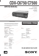 Sony CDX-C6750 Service Manual
