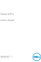 Dell Venue 8 Pro User Manual