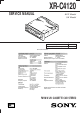 Sony XR-C4120 Service Manual