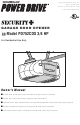 Chamberlain PD752CDS 3/4 HP Owner's Manual