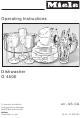 Miele G 4500 Operating Instructions Manual