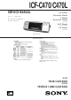Sony ICF-C470 Service Manual