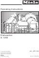 Miele G 1262 Operating Instructions Manual