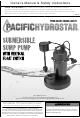 Pacific hydrostar 68454 Owner's Manual & Safety Instructions