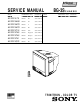 Sony KV-PF21L70 Service Manual