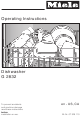 Miele G 2832 Operating Instructions Manual