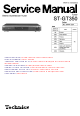 Technics ST-GT350 Service Manual