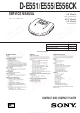 Sony D-E551 Service Manual