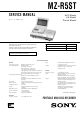 Sony MZ-R5ST Service Manual