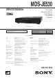 Sony MDS-JE530 Service Manual