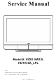 Vizio VW32L HDTV30A Service Manual