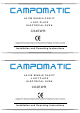 Campomatic C64EWR Installation And Operating Instructions Manual