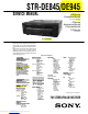 Sony STR-DE845 Service Manual