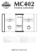 McIntosh MC402 Service Manual