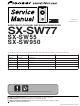Pioneer SX-SW77 Service Manual