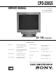 Sony CPD-200GS Service Manual