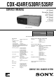 Sony CDX-434RF Service Manual