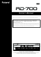 Roland RD-700 Owner's Manual