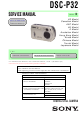 Sony DSC-P32 Service Manual