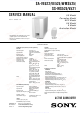 Sony SA-VE522 Service Manual