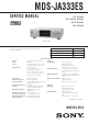 Sony MDS-JA333ES Service Manual