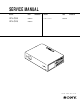 Sony VPL-CS5 Service Manual