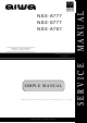 Aiwa NSX-A777 Service Manual