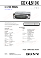 Sony CDX-L510X Service Manual