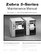Zebra 105S Maintenance Manual
