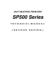 Star Micronics SP500 Series Technical Manual