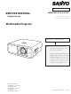 Sanyo PLV-Z4000 Service Manual