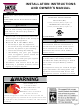Empire DVCC32BP30N-2 Installation Instructions And Owner's Manual