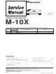 Pioneer M-10X Service Manual