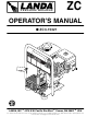Landa ZC3-15321 Operator's Manual