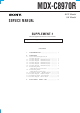 Sony MDX-C8970R Service Manual