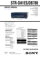 Sony STR-DA1ES Service Manual