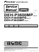 Pioneer DEH-P3600MP Service Manual