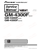 Pioneer gm-4300f Service Manual