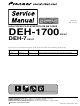 Pioneer DEH-1700 Service Manual