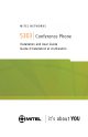Mitel 5303 Installation And User Manual