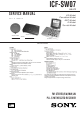 Sony ICF-SW07 Service Manual