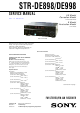 Sony STR-DE898 Service Manual