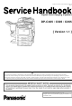 Panasonic DP-C405 Service Handbook