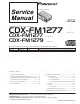Pioneer CDX-FM1277 Service Manual