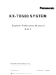 Panasonic KX-TD500 System Reference Manual