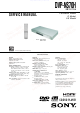 Sony DVP-NS70H Service Manual