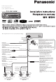 Panasonic CQ-DX100W Installation Instructions Manual