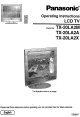 Panasonic TX-20LA2M Operating Instructions Manual